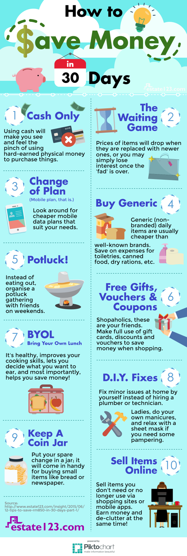 [Infographic] 10 Ways to Save Money in 30 Days