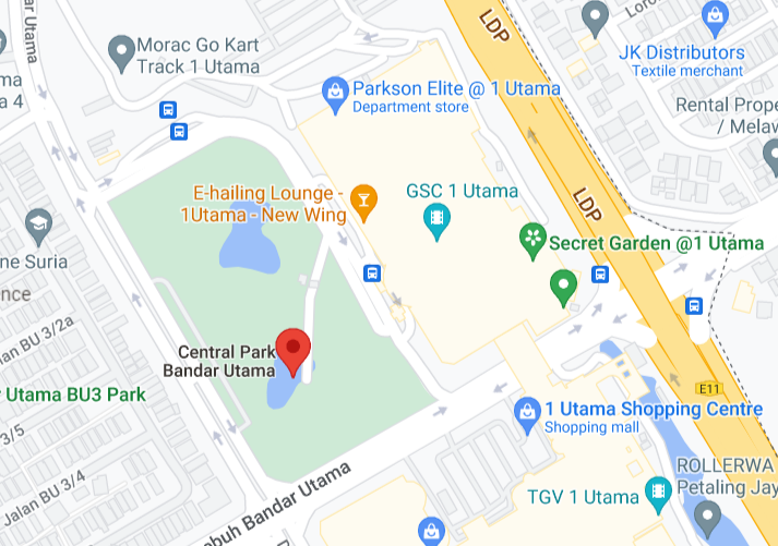Bandar Utama Central Park map view