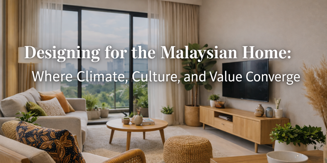 Designing for the Malaysian Home: Where Climate, Culture, and Value Converge